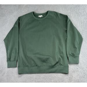 Spier & MacKay Sweatshirt Mens XXL Green Crew Neck Pullover Sweater Stretch
